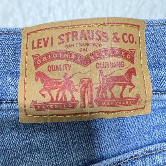 Levi's Jeans Womens 29 Mid Rise Skinny Jeans Stretch Denim Blue Size 31 - Picture 8 of 10